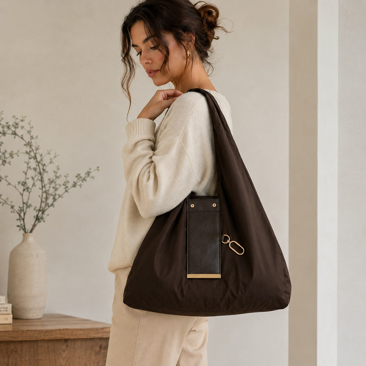Bolsa reutilizable que siempre llevas contigo.